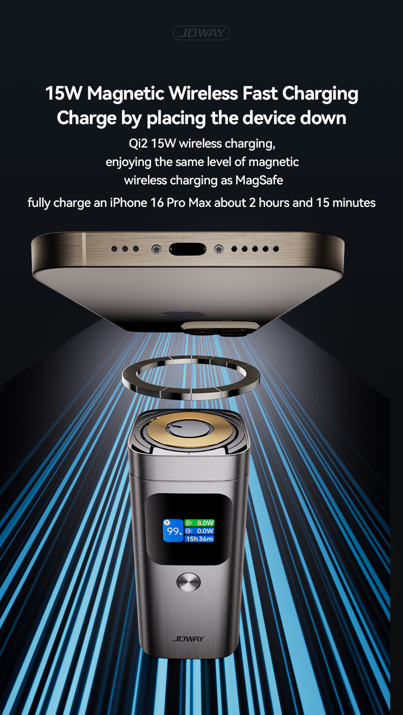 15W Magnetic Wireless Fast Charging Charge by placing the device down