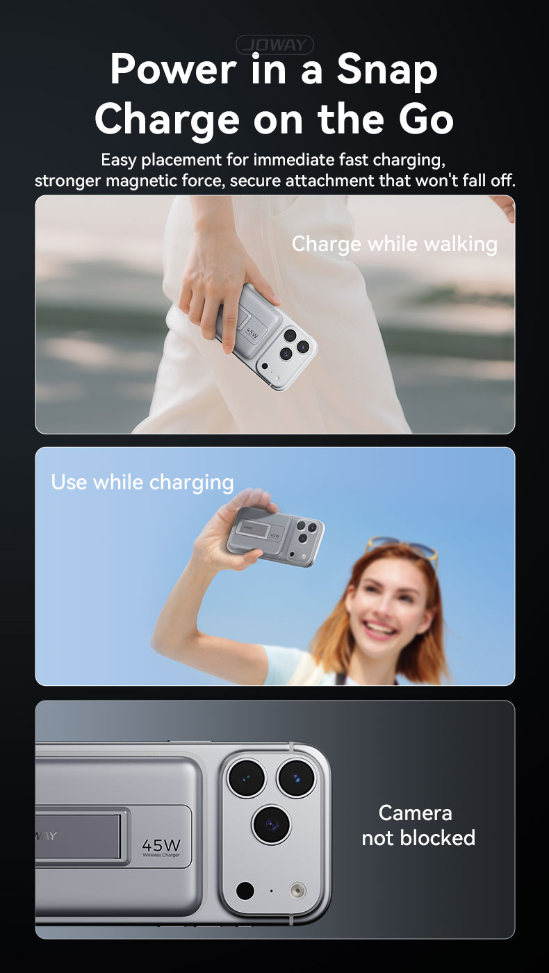 Power in a snap Charge on the go